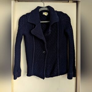 Anthropologie Knitted Dark Blue Sweater